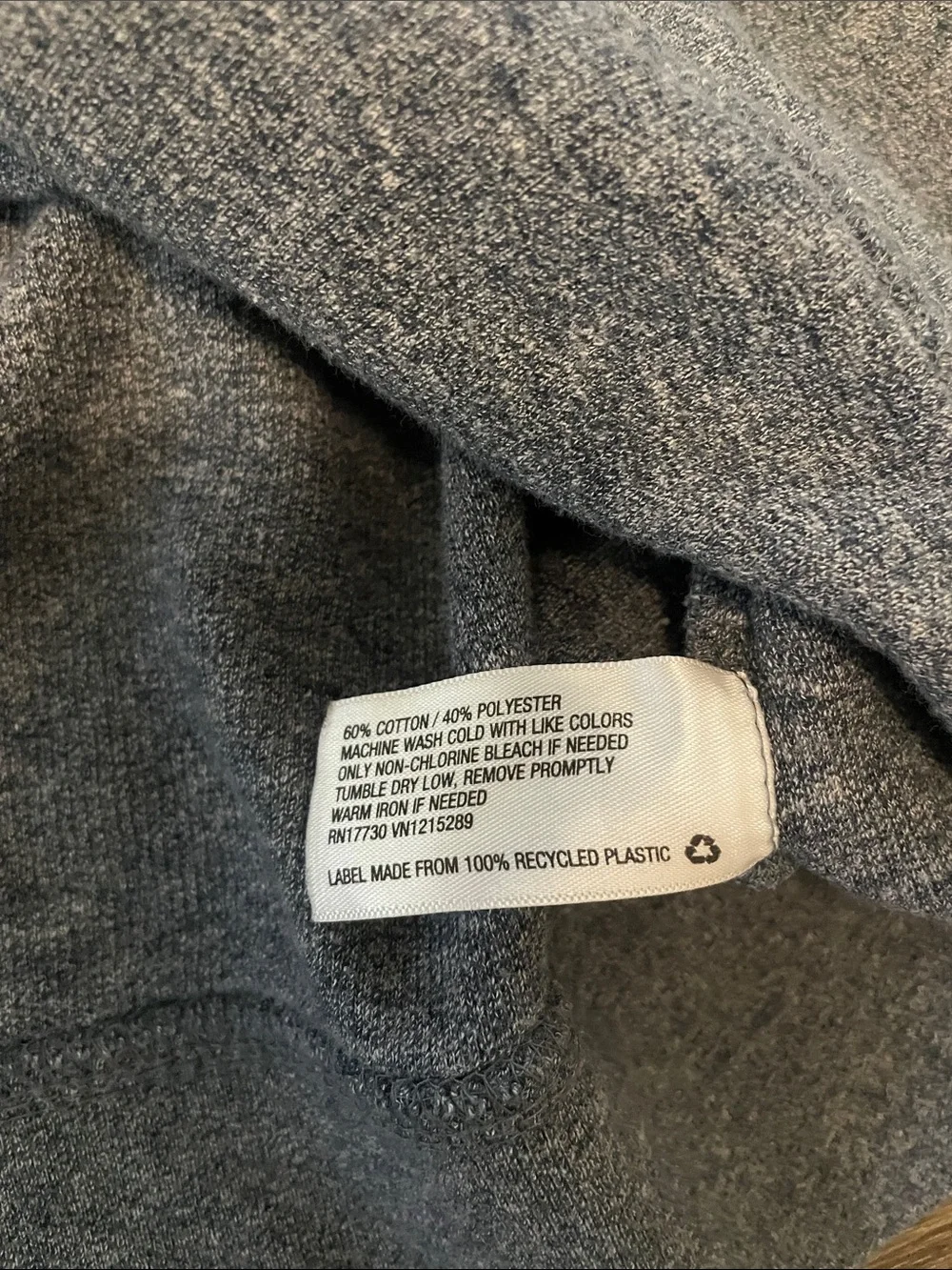 Men's Goodfellow & Co Gray Blue Long Sleeve Crewneck Shirt, Size XL